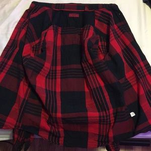 Alfani Red/Black Dress Shirt - Size Small